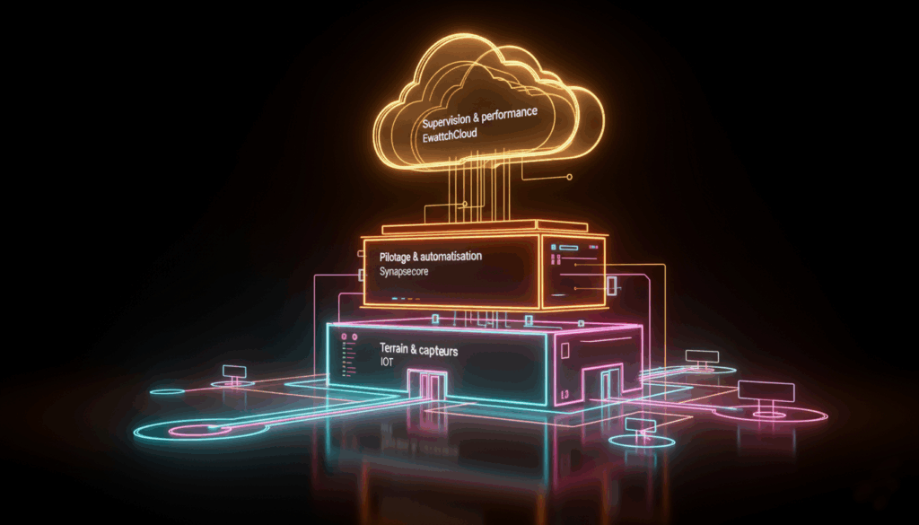 Generative image depicting Ewattch's HBS-GTB Hybrid solution