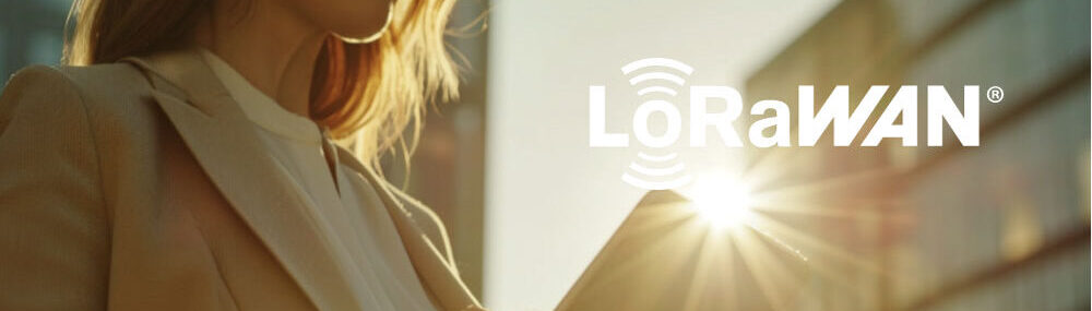 Illustration de la technologie LoRaWAN® utilisée pour connecter des capteurs IoT à longue portée.